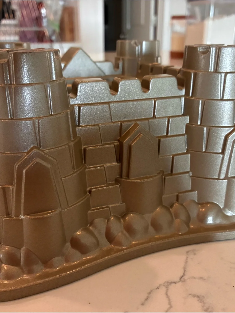 Metallic Gold Castle Mold